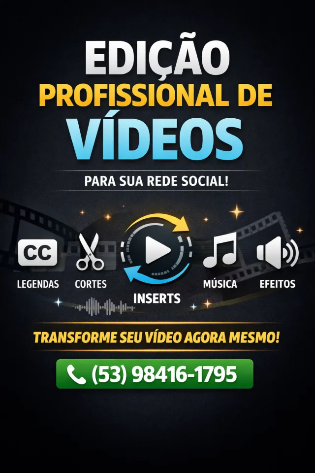 Edição Profissional de Vídeos para Redes Sociais
