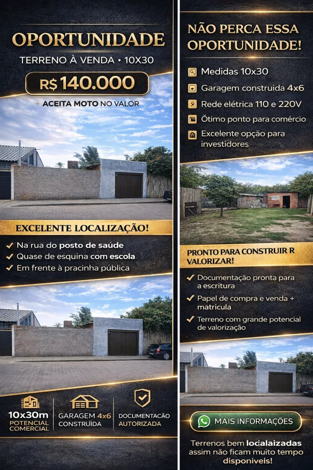 Ótima oportunidade para investidores