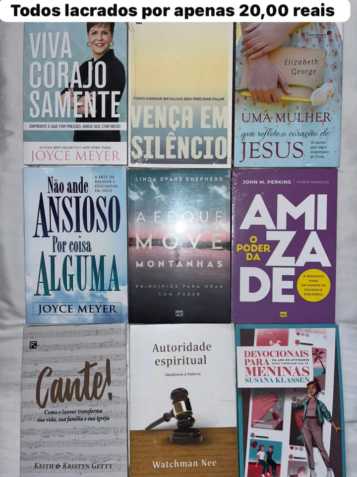 Livros lacrados
