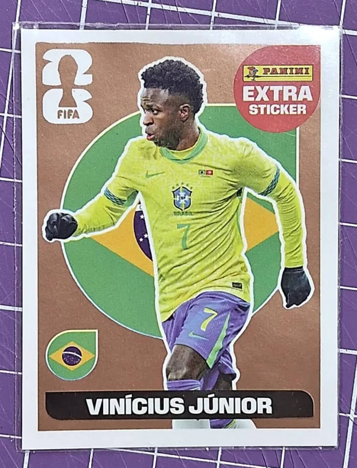 Figurinha Extra Legends Copa do Mundo 2026 Original Panini Vinícius Junior Bronze